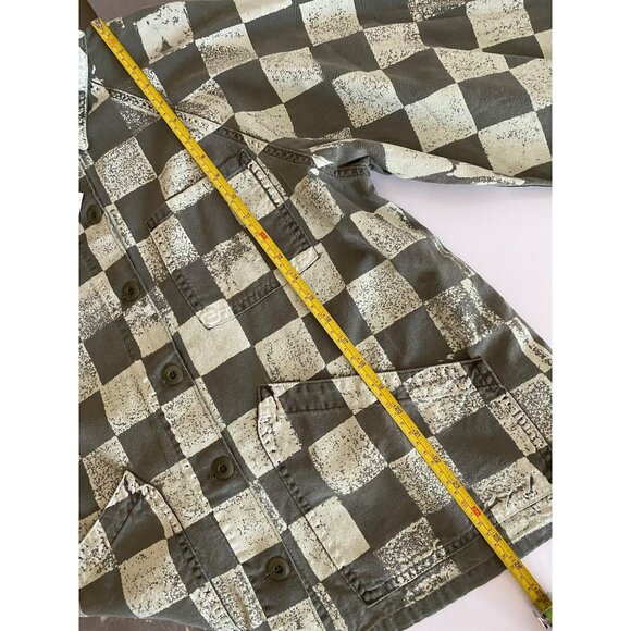 The Great Commodore Jacket Size 2 Army Green Checker Print NWT - Picture 9 of 10
